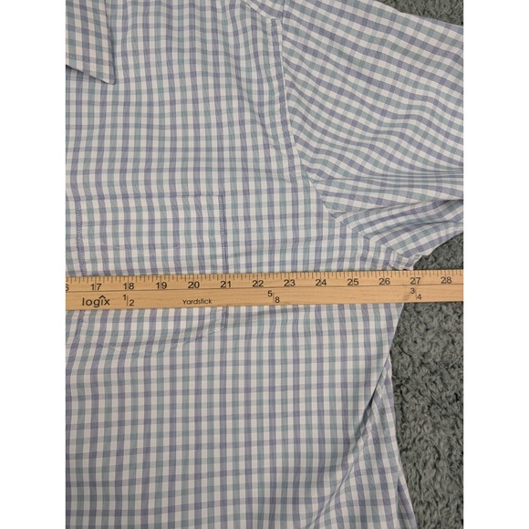 Untuckit Montiglet Shirt Men's Size 3XL Button Up Multicolor Plaid Stretch Nylon - Picture 6 of 12